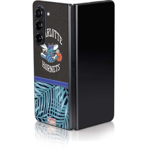 NBA Charlotte Hornets Retro Palms Galaxy Z Fold5 5G Skin